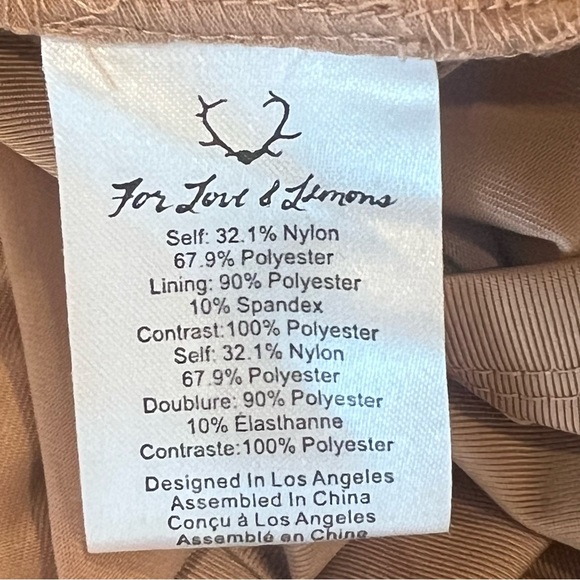 For Love & Lemons Vivian Mini Lace Dress - Picture 9 of 16